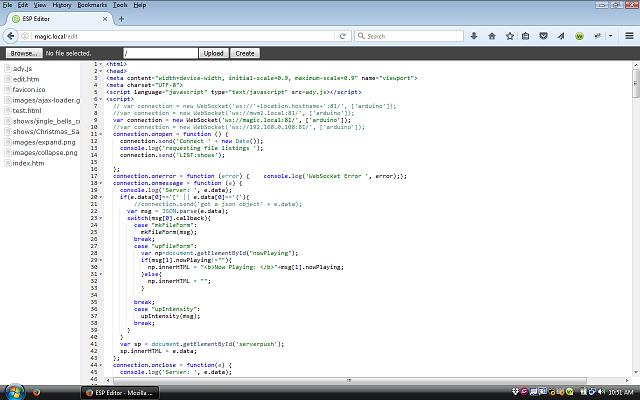 edit page screen