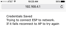 config saved